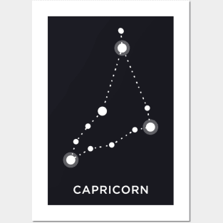 Capricorn Zodiac Constellation Sign Posters and Art